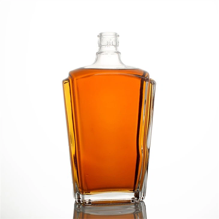 750ml 인쇄 위스키 유리병