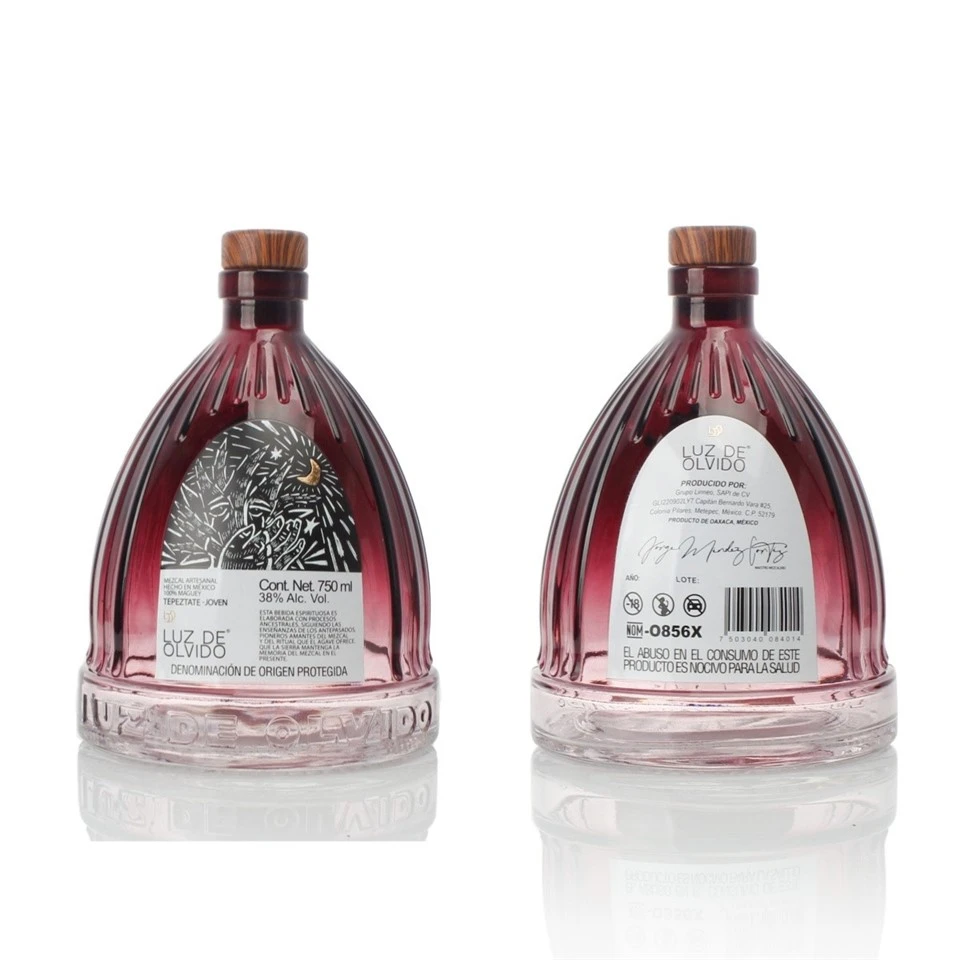 750ml Custom Spraying Decorated Empty Tequila Bottle