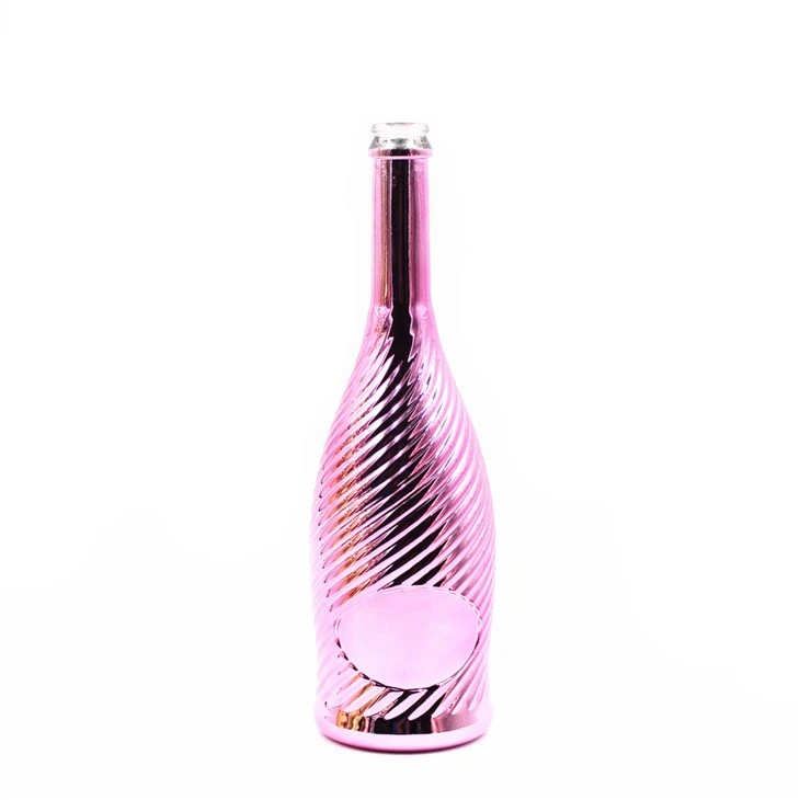750ml 핑크 전자도 유리 병